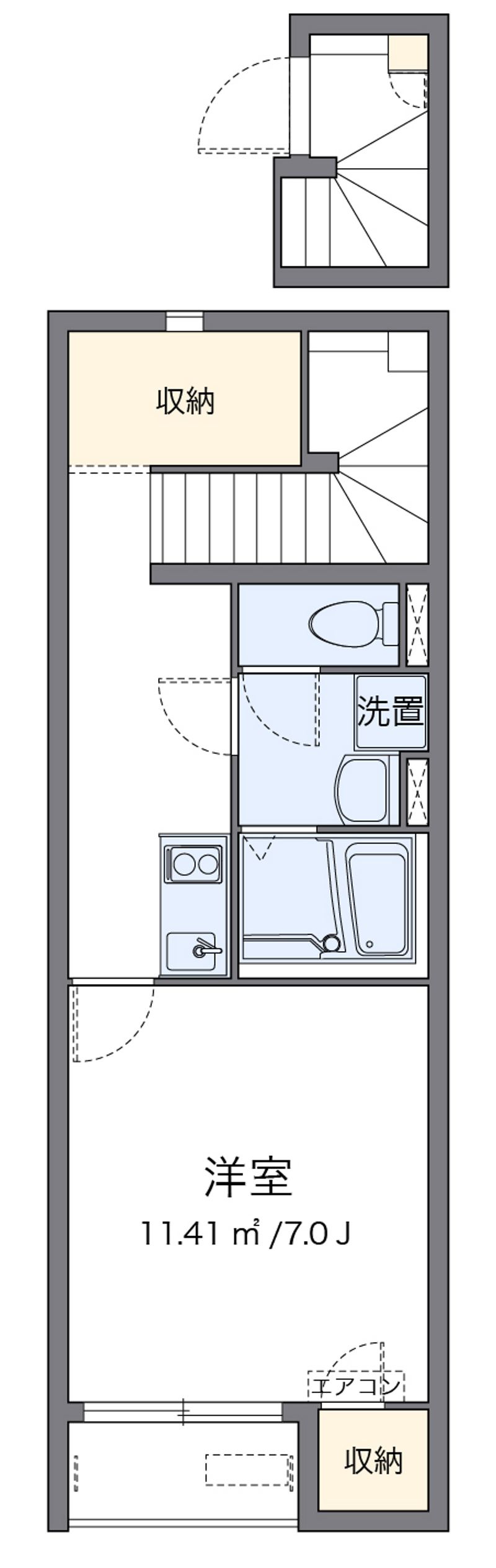 クレイノさつき 間取図