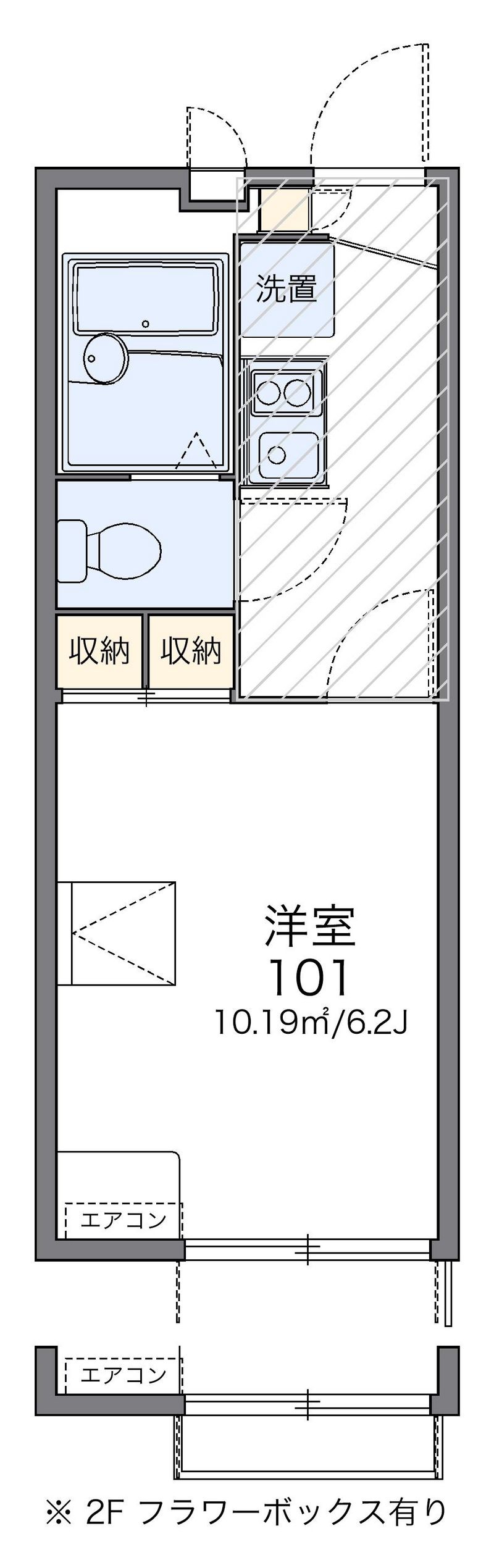 レオパレスピュアライズパートⅡ 間取図