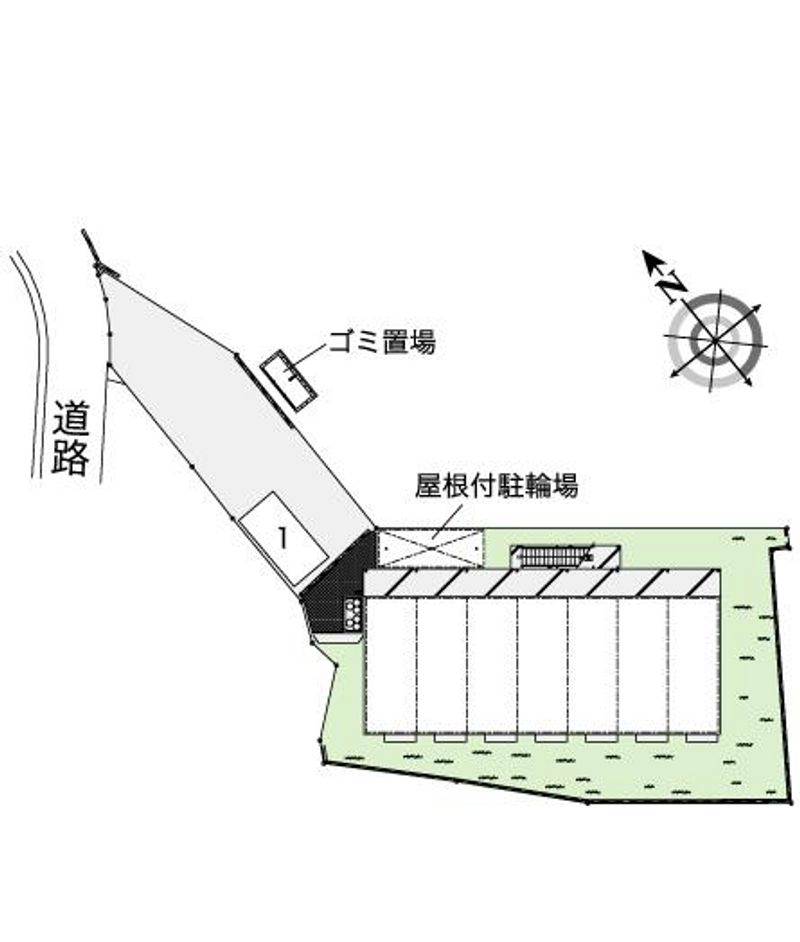 レオパレス山田東Ⅱ 配置図