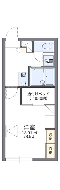 レオパレス美香保 間取り図