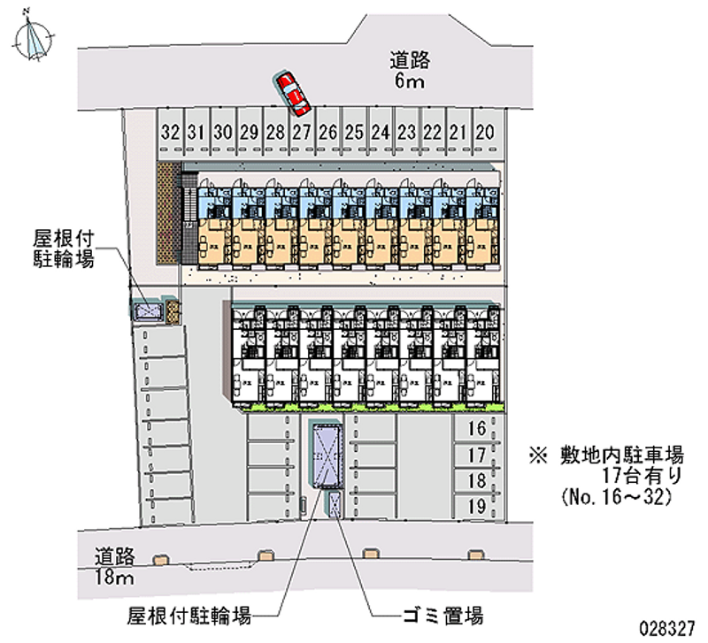 28327 Monthly parking lot