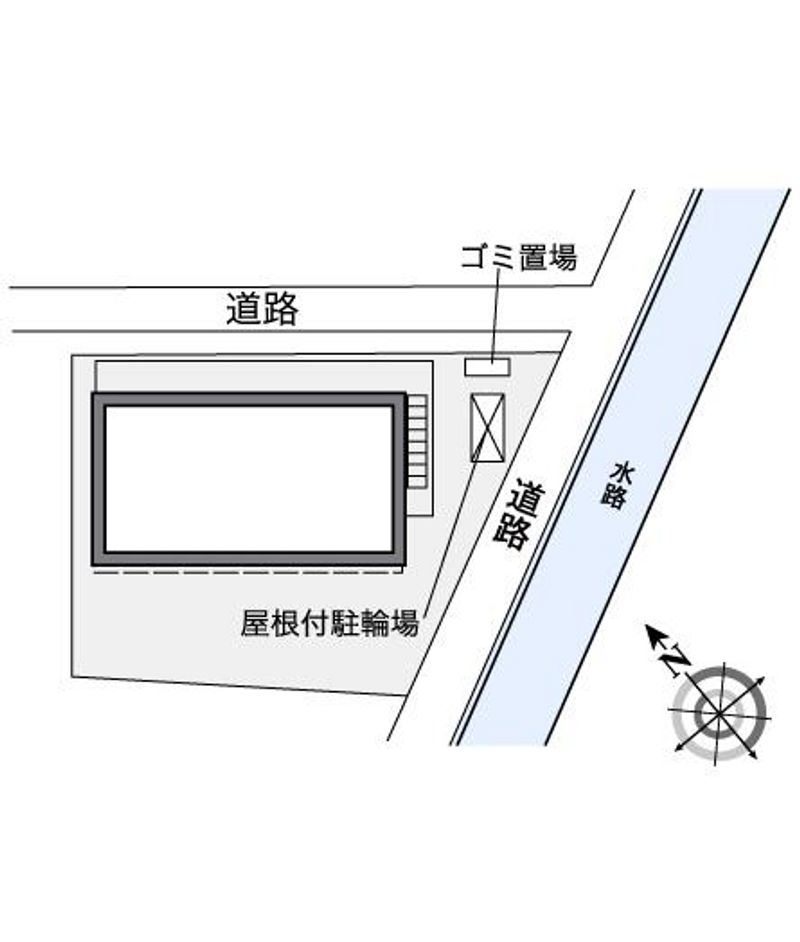 レオパレス八幡 配置図