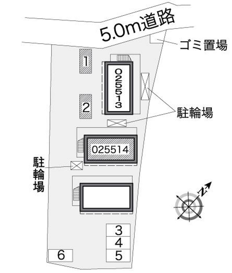 レオパレス市沢迎賓館Ⅱ 配置図