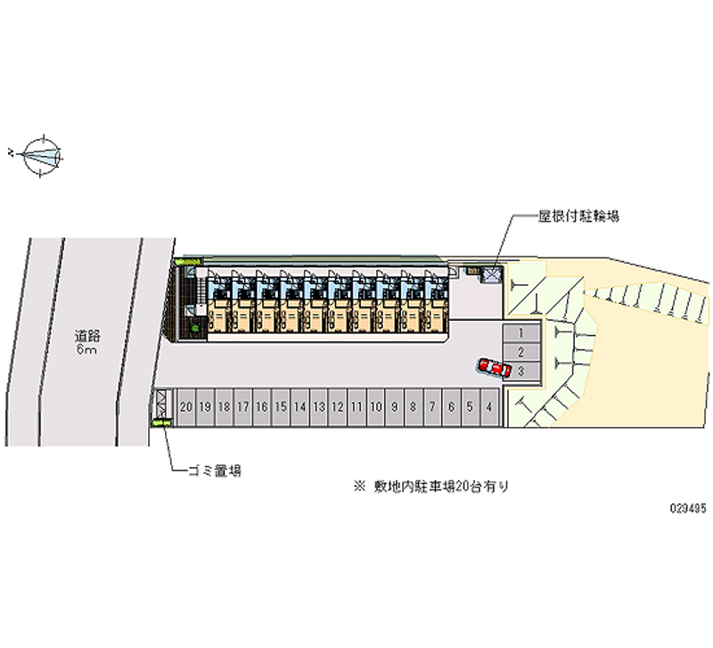 レオパレス銀 月極駐車場