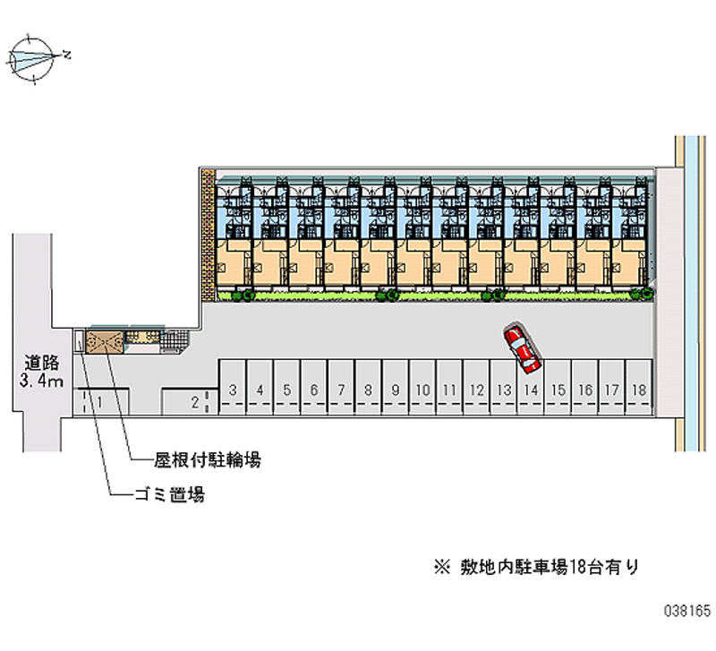 レオパレス瑞穂 月極駐車場