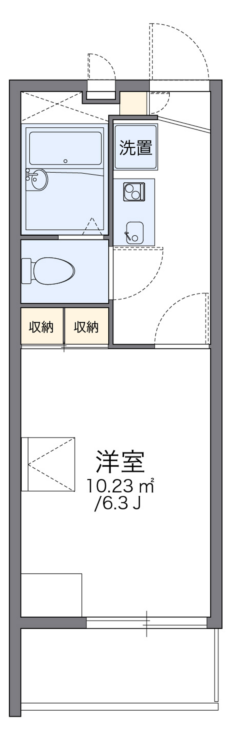 レオパレス仲宿 間取り