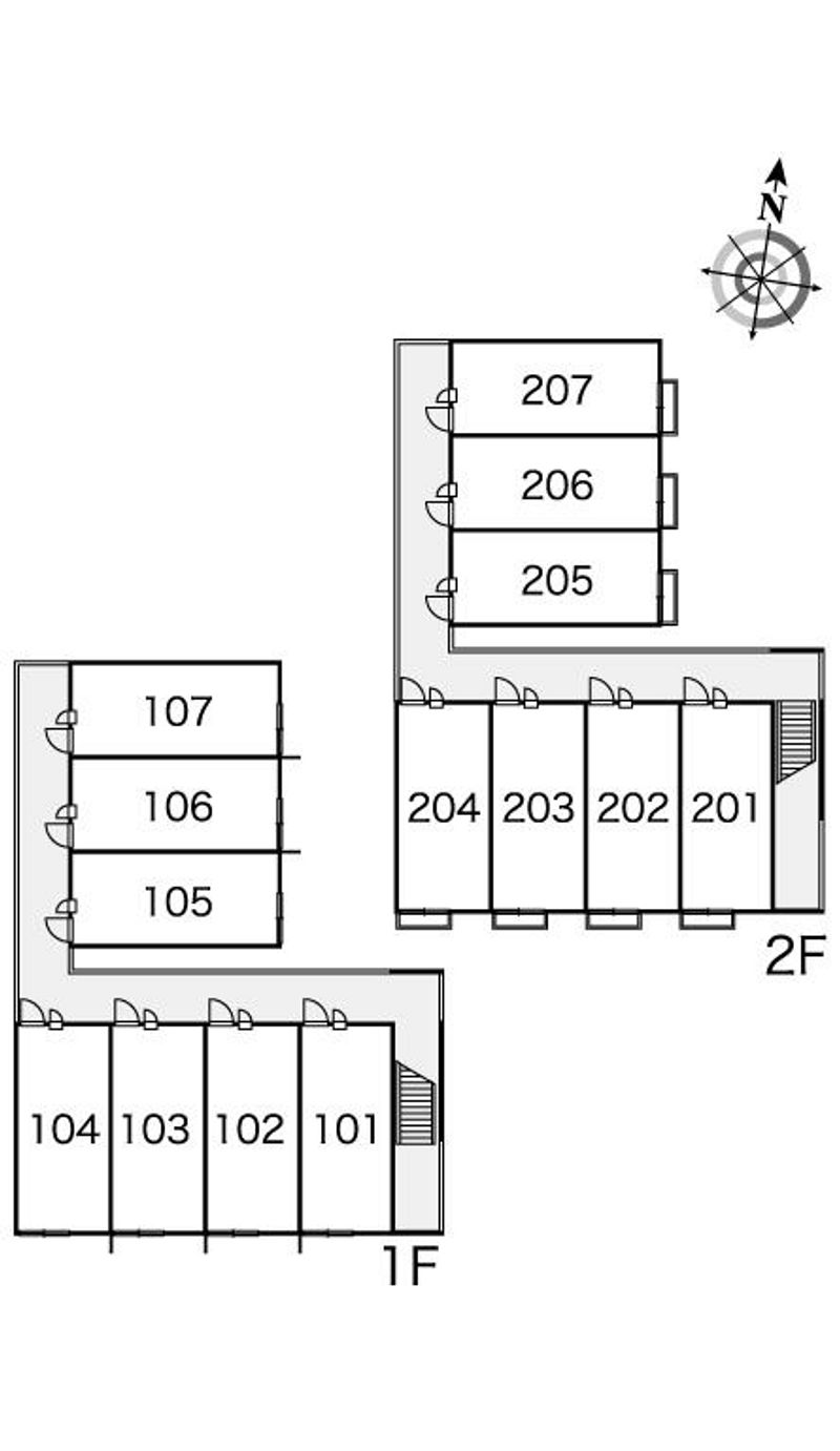 レオパレスエトランゼ 間取り配置図