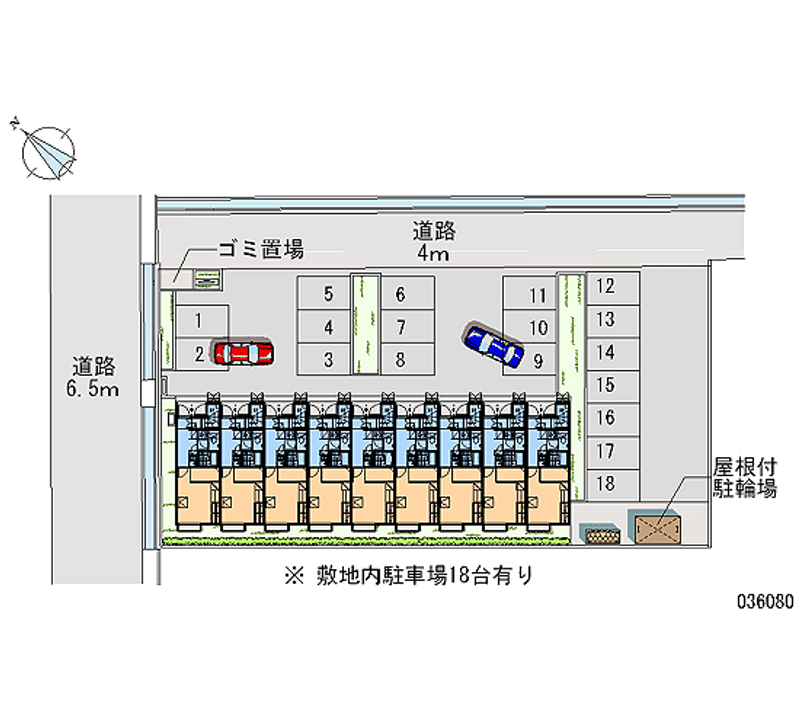 レオパレスノーヴァⅡ 月極駐車場