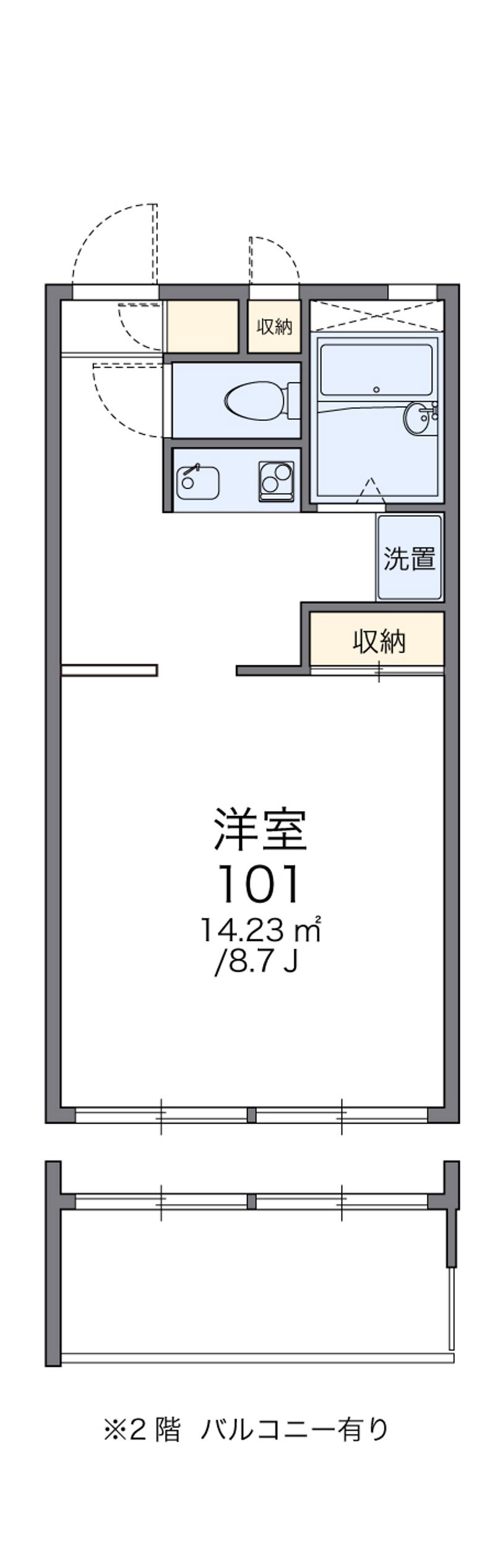 レオパレスフォレストヒルズ 間取図
