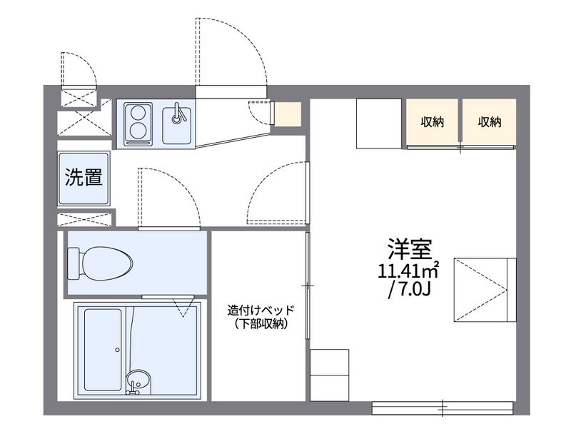 レオパレスプレミール 間取図