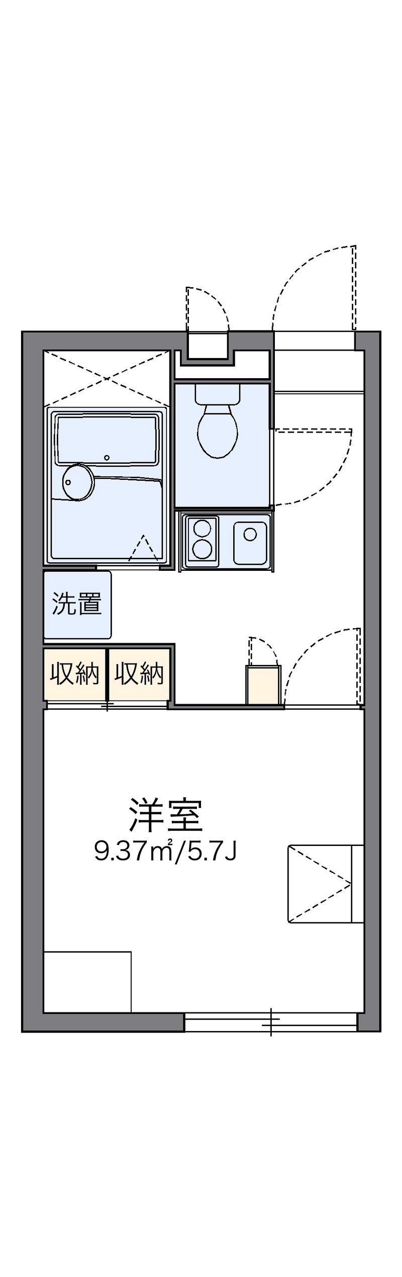 レオパレス万帖敷ＫＫＴ 間取図