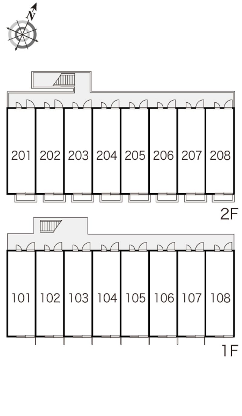 レオパレス今町 間取配置図
