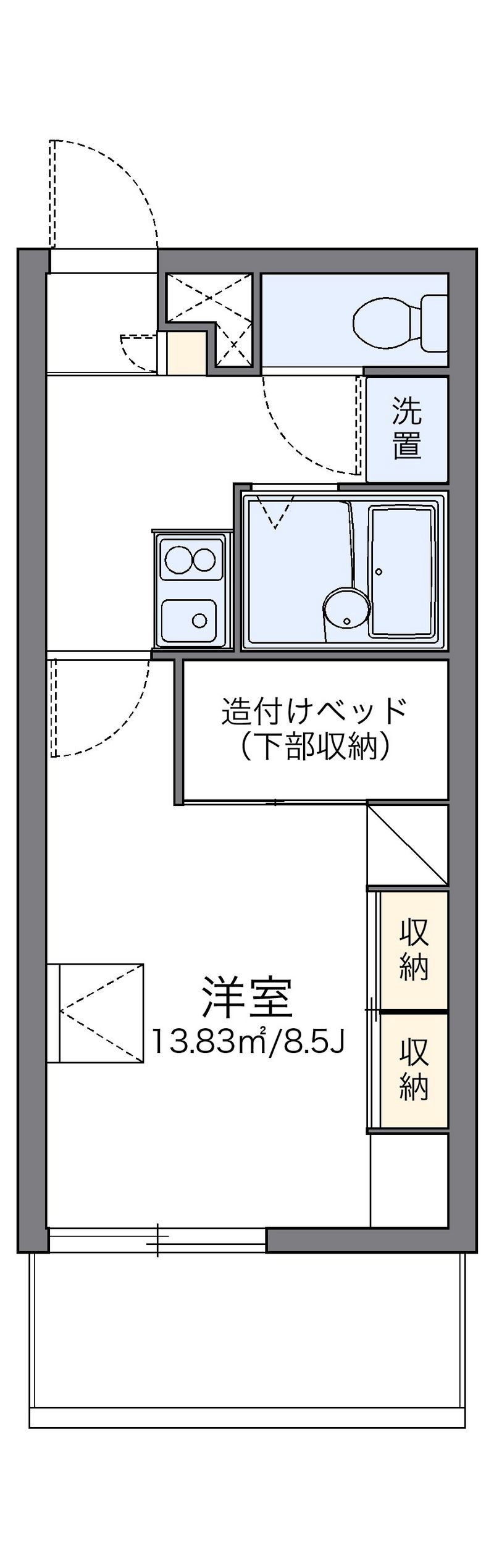 レオパレスＹＯＧＩ 間取図