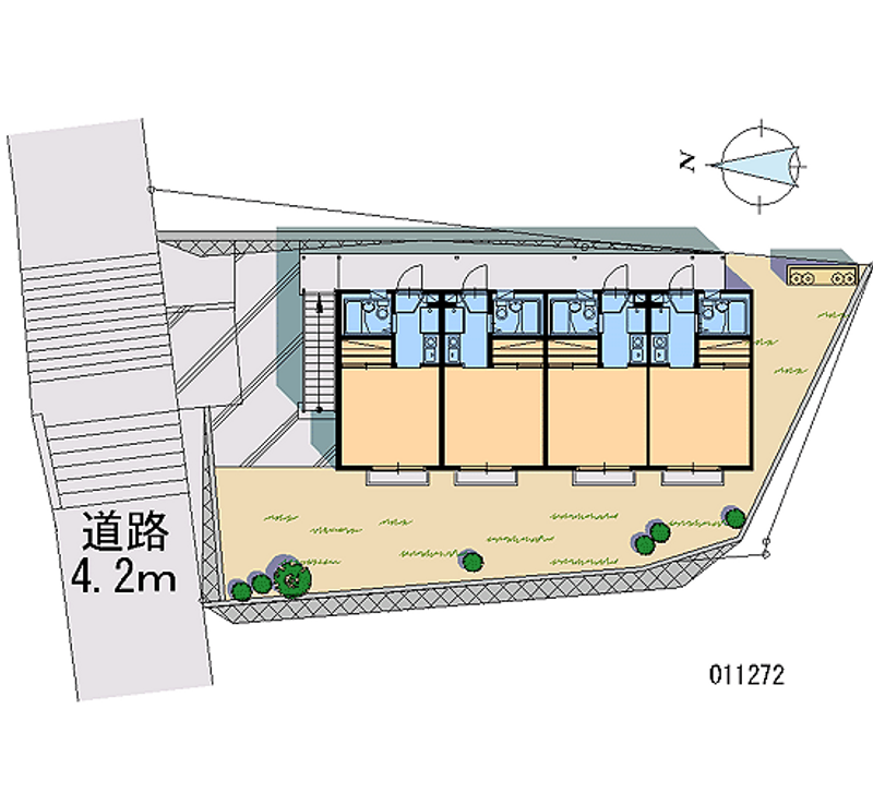 レオパレスパークヒル三ッ沢 区画図