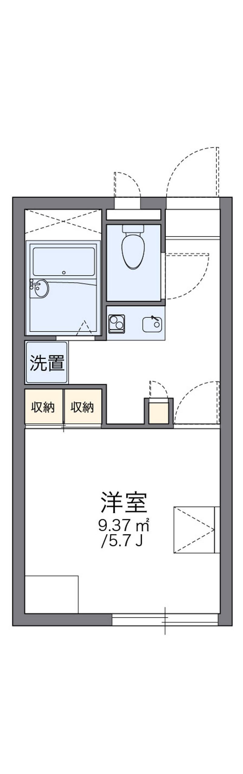 レオパレスリバティ 間取図