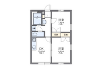 レオパレスラウムふじみ野 間取り図