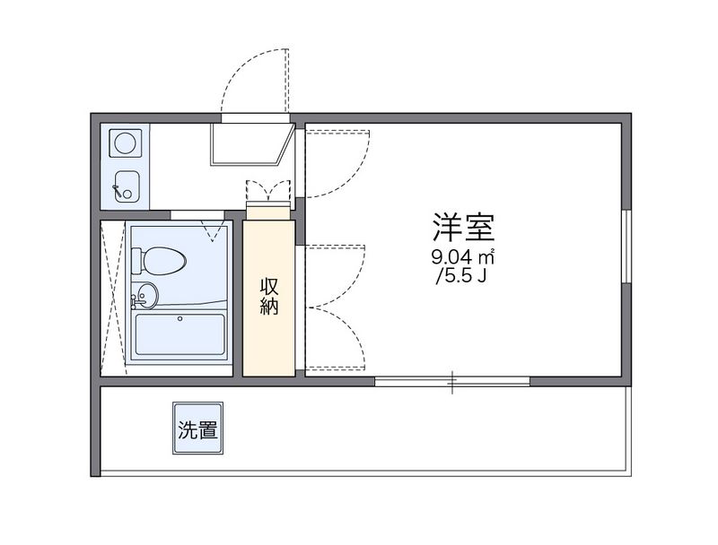 レオパレス伏見第３ 間取図
