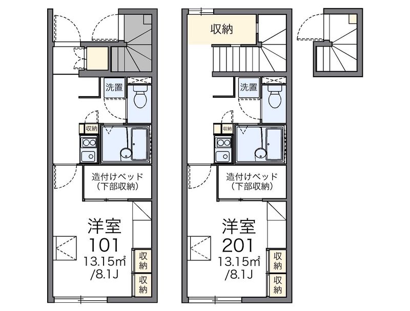 レオパレスＯ　ｔｗｏ 間取図