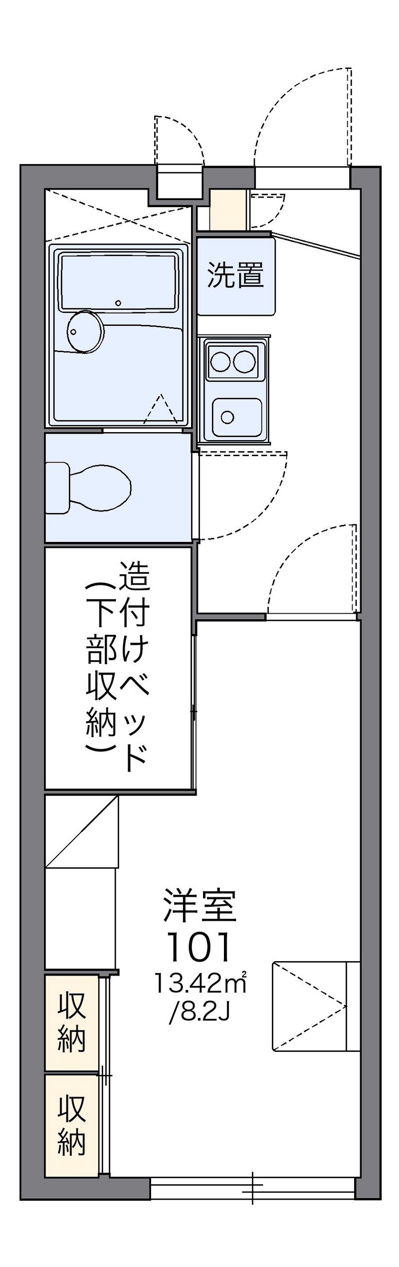 レオパレス高浜 間取図