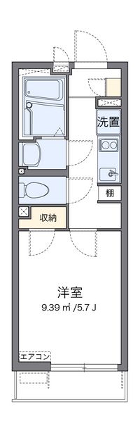 クレイノプランドール武蔵境 間取り図