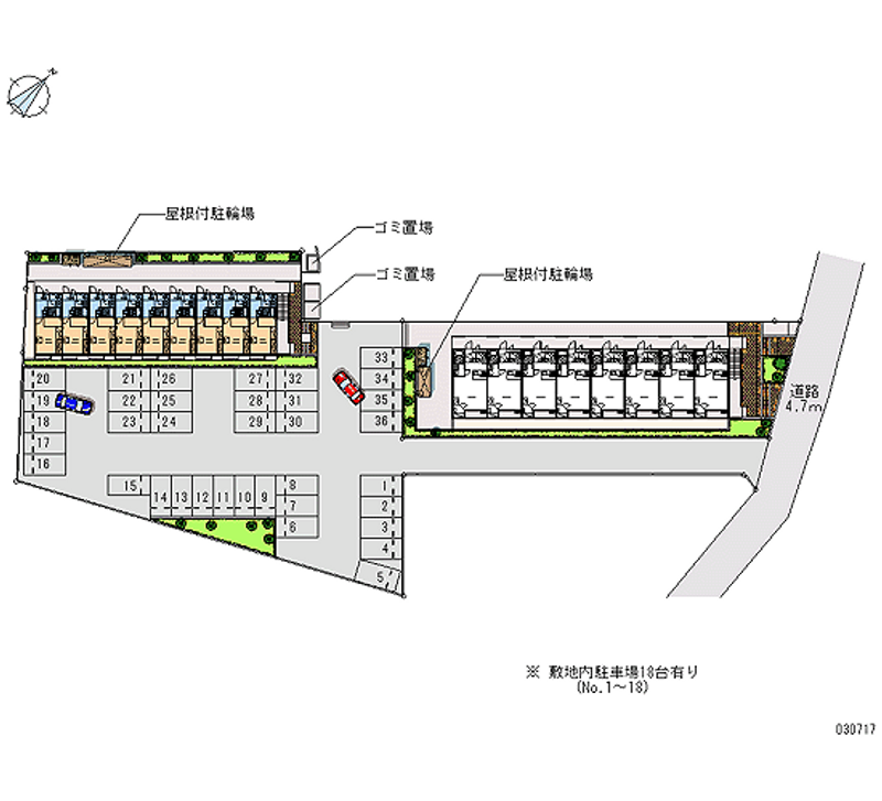 30717 Monthly parking lot