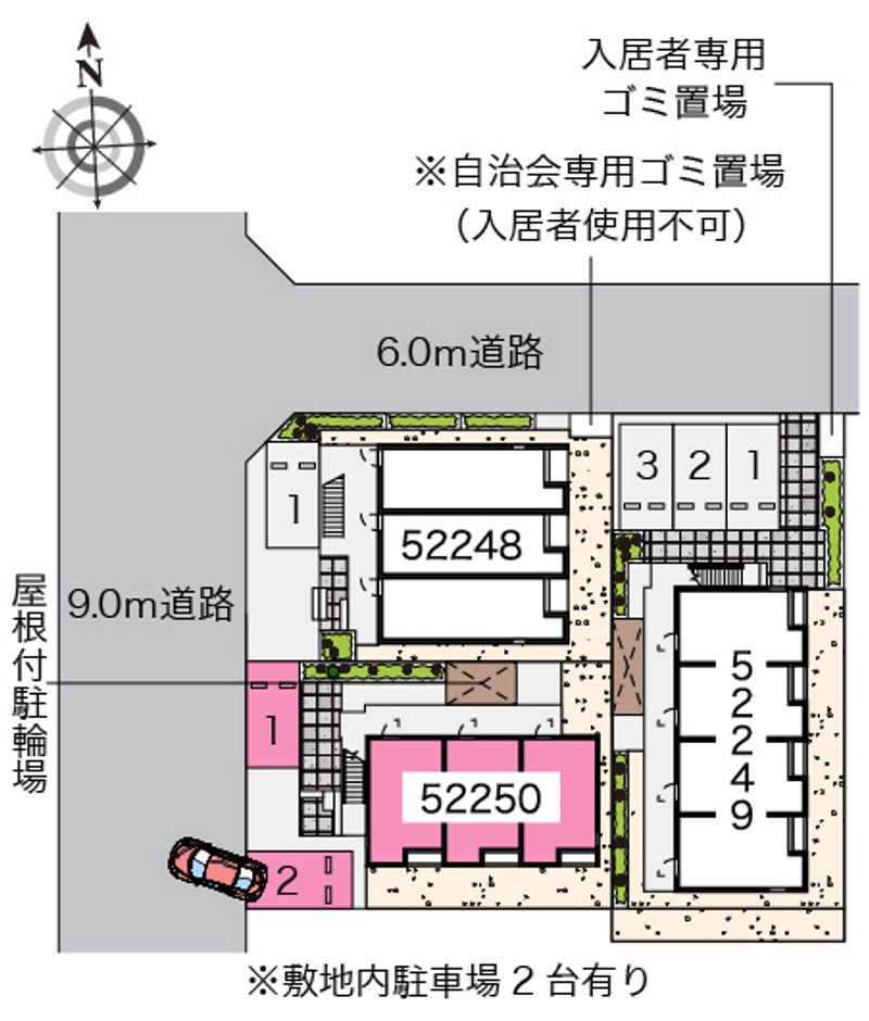 レオネクストエムズ早渕Ⅱ 配置図