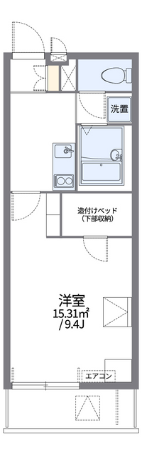 レオパレスアゼリアパーク 間取り図