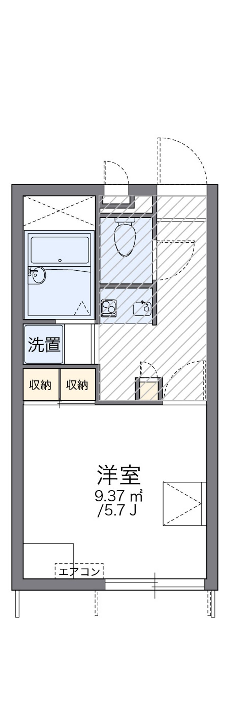 leopalace Tsutsumi MN I Floor plan