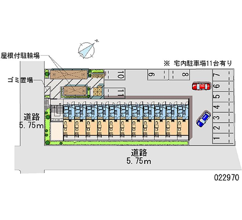 レオパレス登呂 月極駐車場