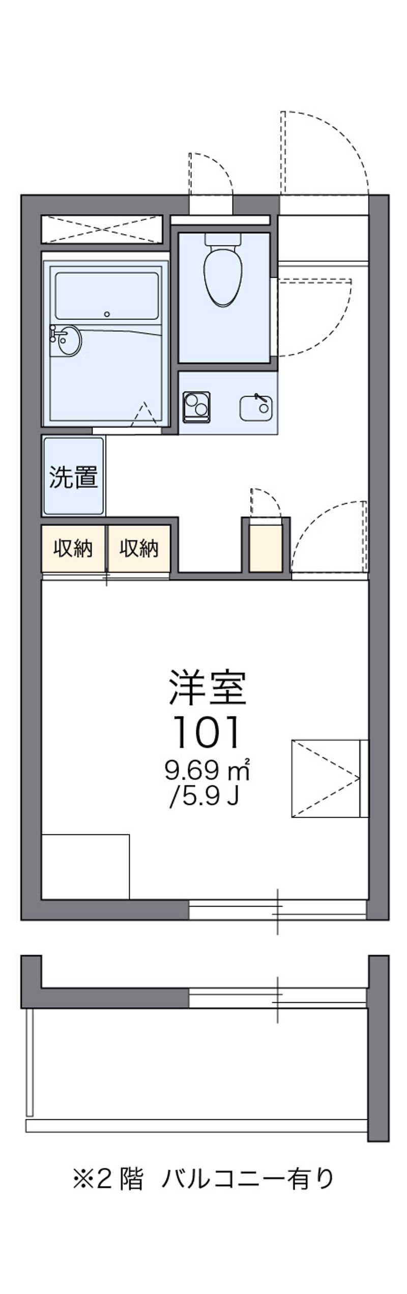 レオパレスロイヤル 間取図