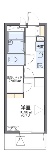 レオパレス教会前 間取り図