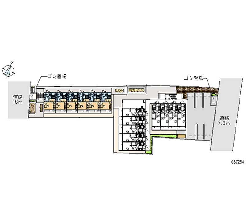 レオパレスハーバーサイドＷ棟 区画図