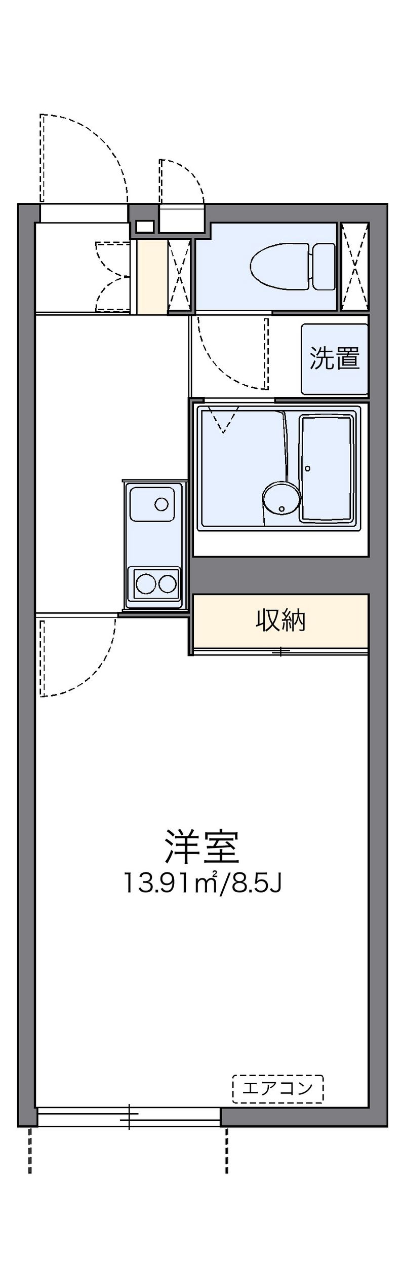 レオネクストＥ＆Ｋ 間取図