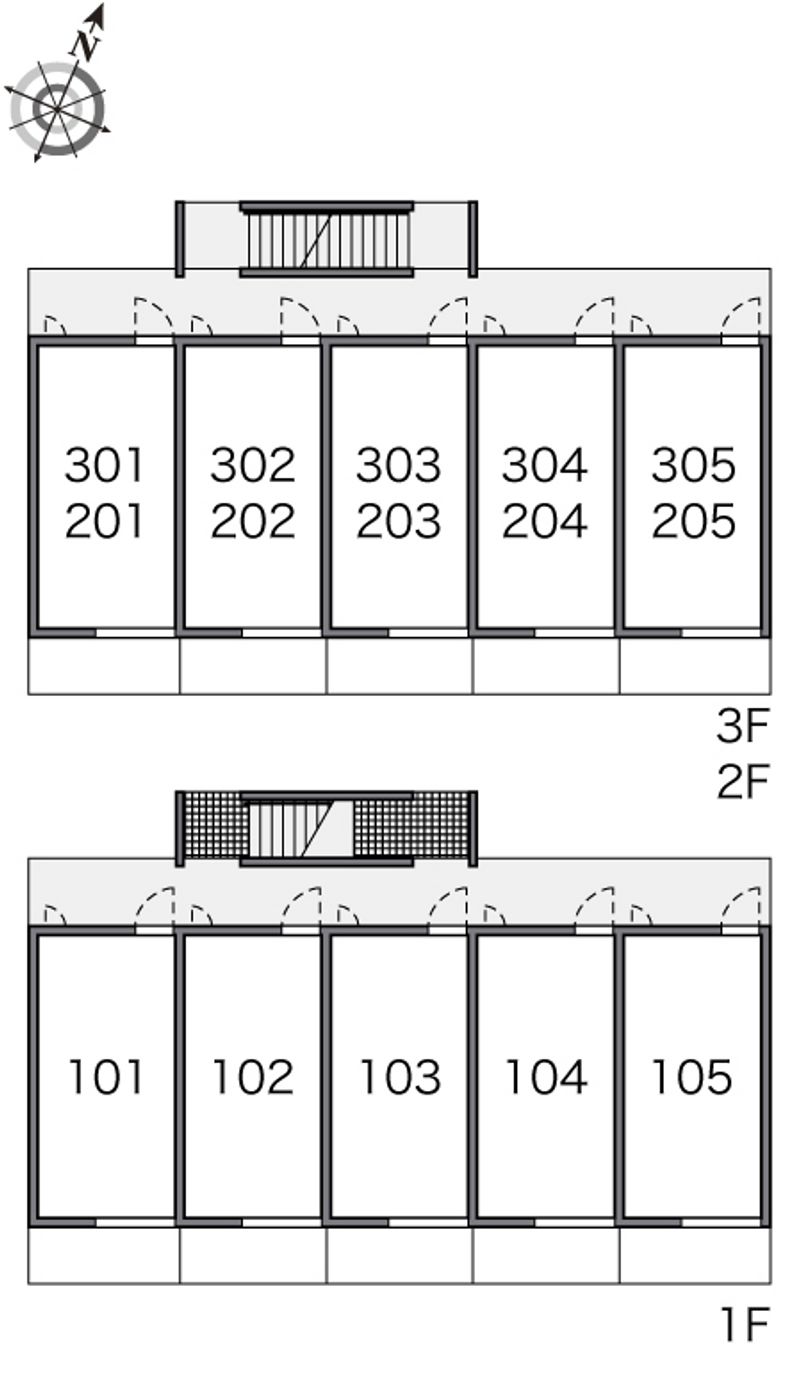 レオパレス楓 間取配置図