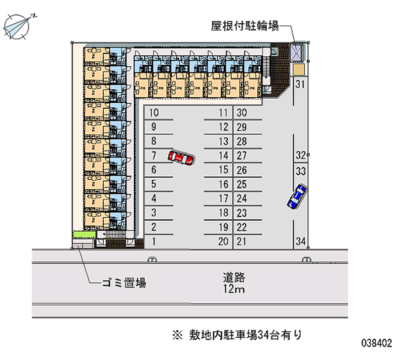 38402 Monthly parking lot