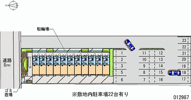 レオパレスシェルクール 月極駐車場