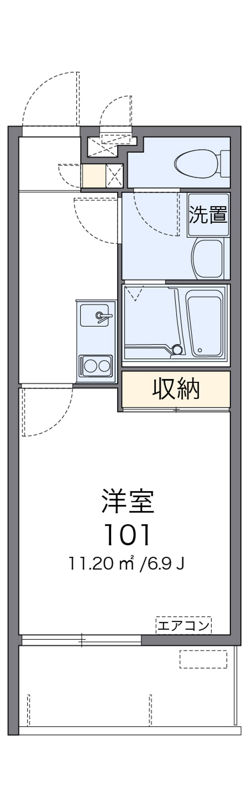 クレイノＹＵＫＵＩＮＮ　Ｚ 間取図