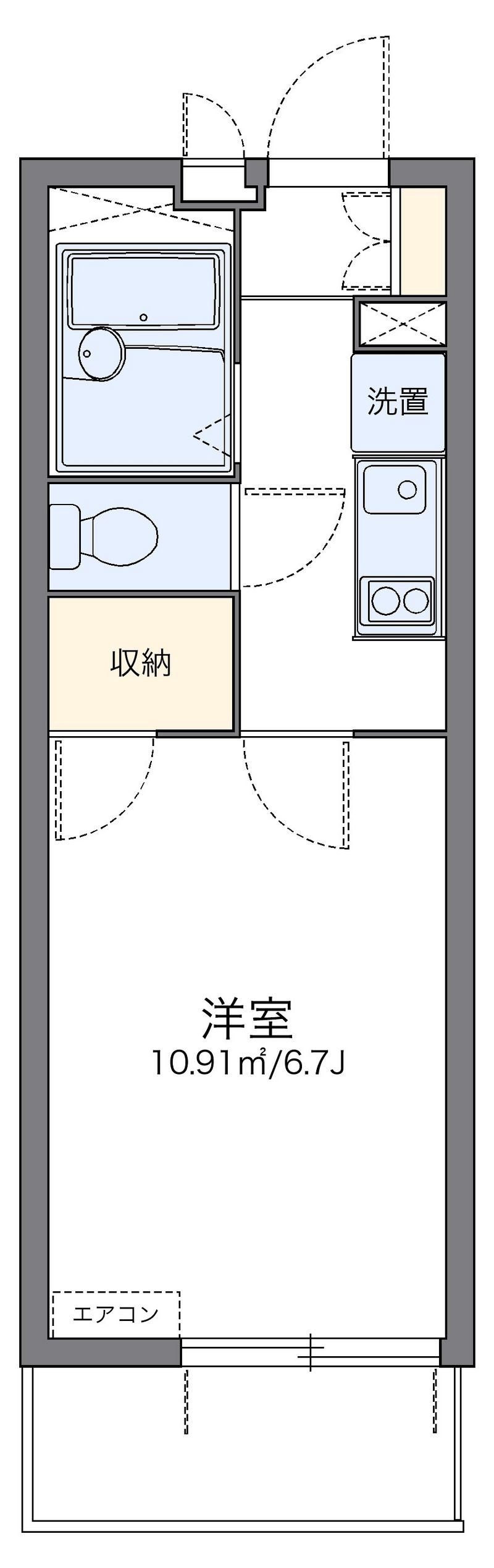 レオパレスグランドコート 間取図