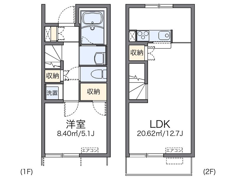レオネクストＦＣブラボーＢ 間取図