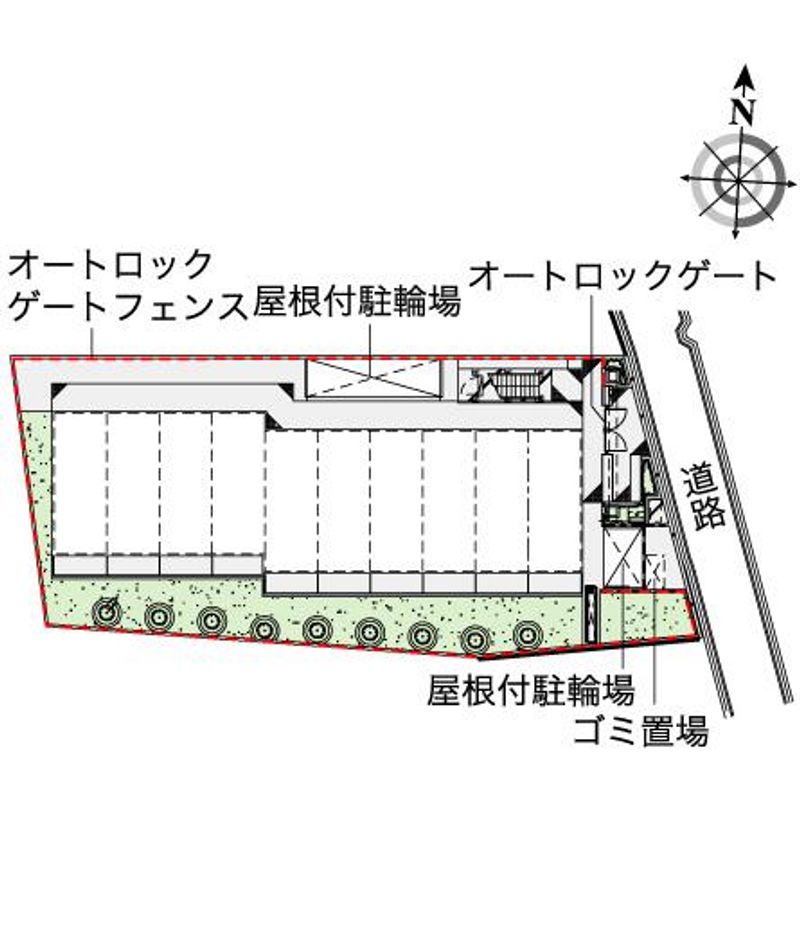レオパレスアネックスリバティー 配置図