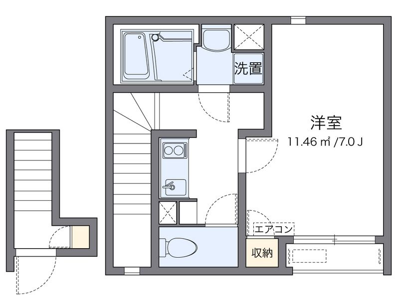 クレイノ梅津 間取図