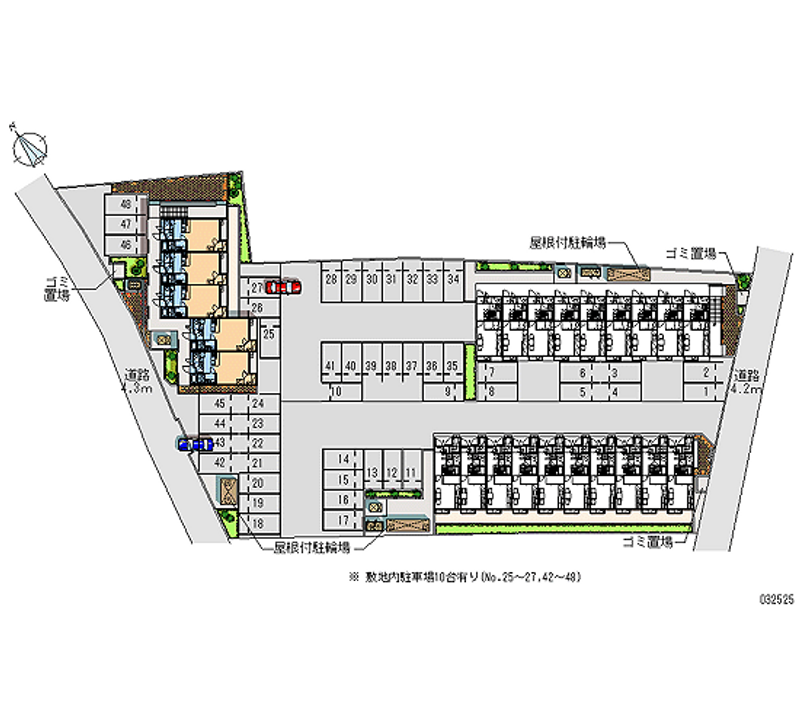 レオパレスコテナン阿見Ｃ 月極駐車場