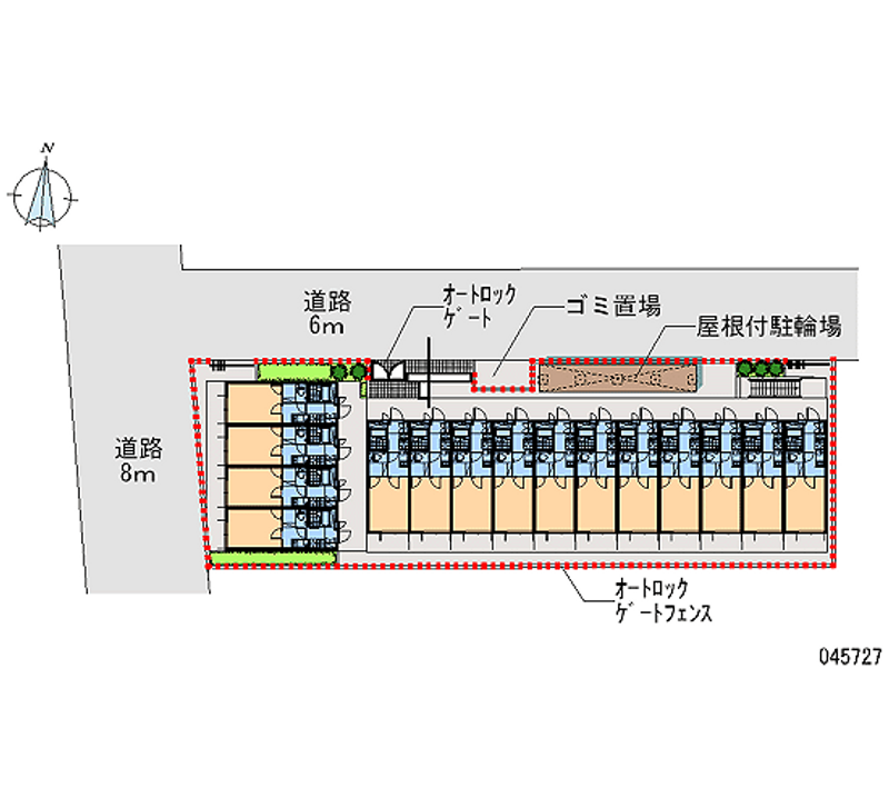 レオパレスプランドール鶴見 区画図