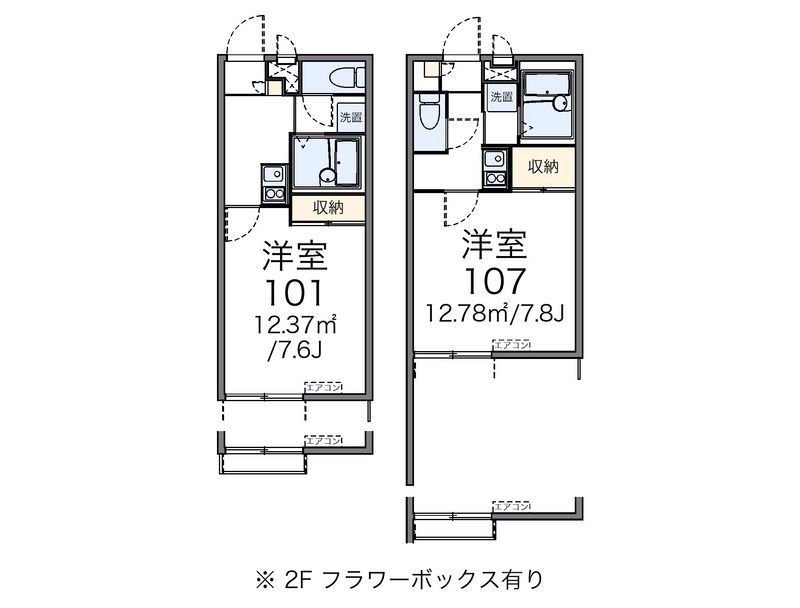 レオパレスメゾン　マドレーヌ 間取図