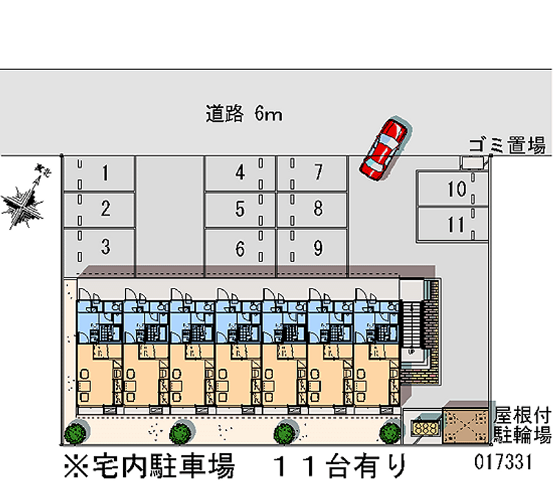 17331 bãi đậu xe hàng tháng