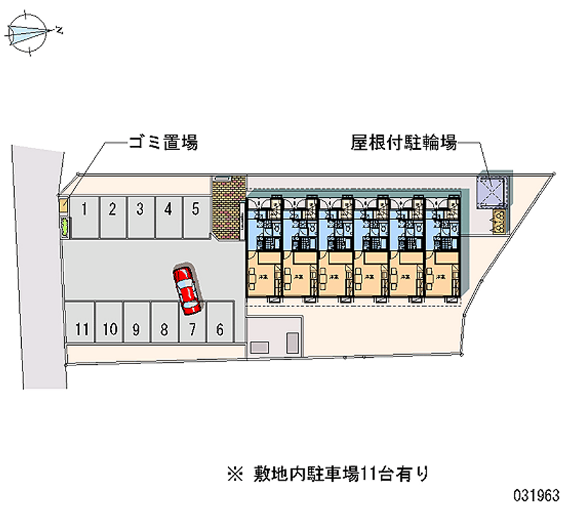 レオパレスＹＵＹＵⅡ 月極駐車場