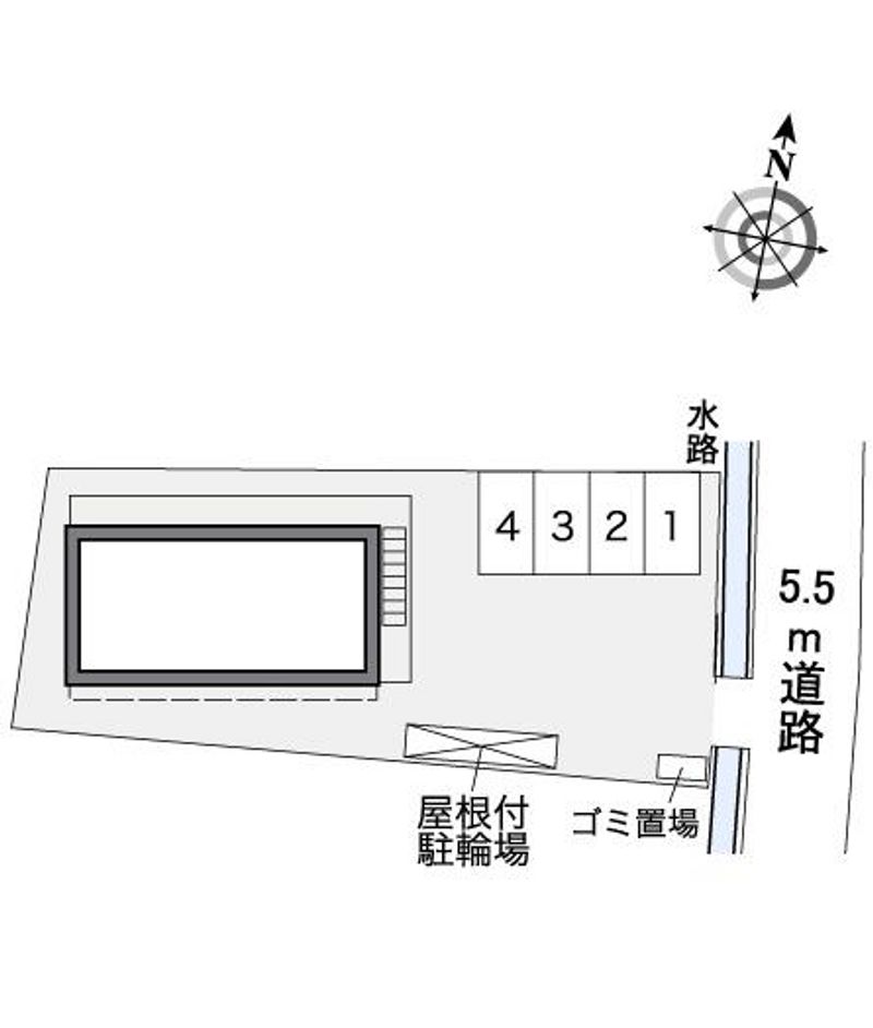 レオパレスクレール若宮Ⅲ 配置図