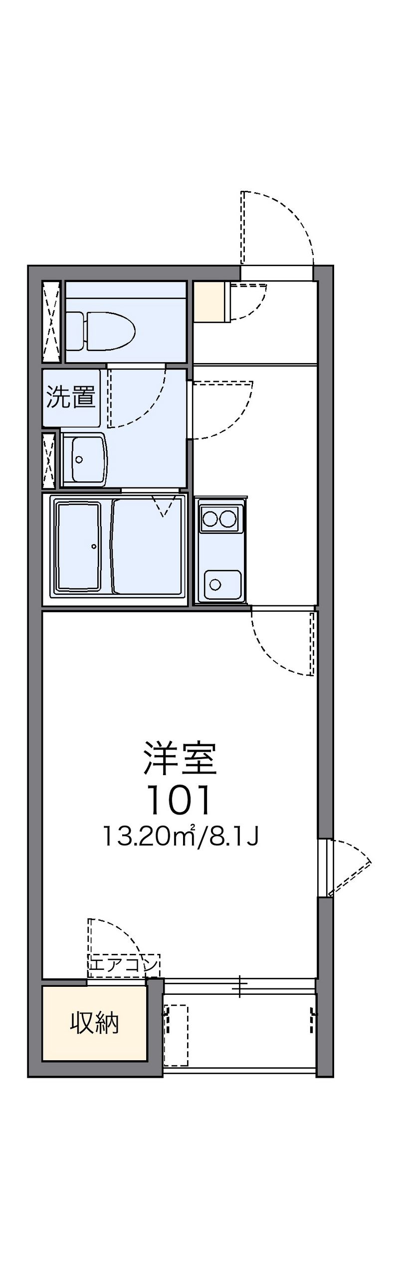 レオネクストアンソレイユＤ 間取図