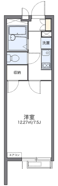 レオパレスフォーティーン扇 間取り図