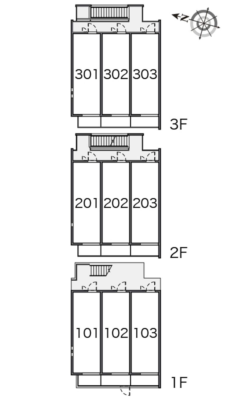 クレイノフェルス 間取配置図